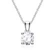 Pendant in 14ct white gold for ladies with diamond