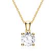 Necklace for ladies in 14ct gold with diamond