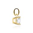 Lab grown diamond pendant in 14-carat gold