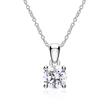 Necklace in 14K white gold with lab grown diamond