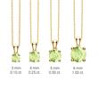 14-carat gold necklace with peridot