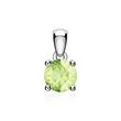 Necklace In 14-Carat White Gold With Peridot