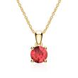 Ruby pendant for necklaces in 14 carat gold