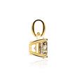 14-carat gold pendant with smoky quartz