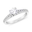 White gold or platinum diamond ring for ladies