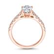 Engagement ring for ladies in rose gold