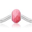 Pinker Bead mit 925 Silber Fassung