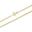 14 karaat gouden ketting: gouden curb ketting 45cm