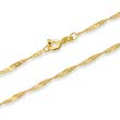 14ct gold chain: Singapore gold chain 45cm