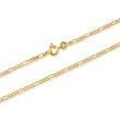 8 karaat gouden ketting: figaro ketting goud 50cm