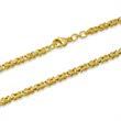 14ct gold chain: Byzantine chain gold 45cm