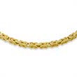 14ct Gold Chain: Byzantine Chain Gold 45cm