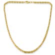 14ct gold chain: Byzantine chain gold 45cm