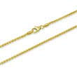 14ct gold chain: Plaited chain gold 45cm