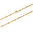 8ct gold chain: Singapore gold chain 45cm