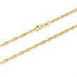 8ct gold chain: Singapore gold necklace 50cm