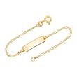 8ct gold bracelet: ID-bracelet gold 16cm