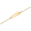 14 karaat gouden armband: ID armband goud 14cm