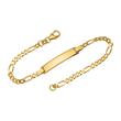 8 karaat gouden armband: ID armband goud 18,5cm