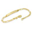 14ct Gold Bracelet: Id-Bracelet Gold 18,5cm