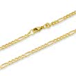 333er Goldarmband: Figaroarmband Gold 19cm