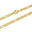 8 karaat gouden armband: figaro armband goud 21cm