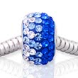 Exclusive silver bead: Sterling silver bead zirconia