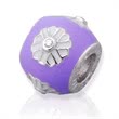 Modern silver bead: Sterling silver bead zirconia