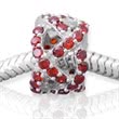 Exclusive silver bead: Sterling silver bead zirconia