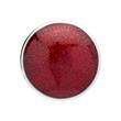 Button red-glittering enamel shell