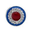 Button blue-red enamel twisted