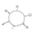 Sterling silver bead bracelet charms