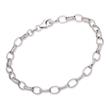 Sterling silver bead bracelet for charms 19cm