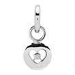 Sterling silver clipcharm with zirconia