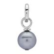 Sterling silver clipcharm with glass bead
