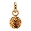 Gold plated sterling silver clip charm