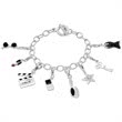 Butterfly silver charm for wrap bracelets