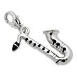 925 Silber Saxophon Charm zum Sammeln