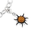 Exclusive sterling silver charm sun to hang in