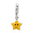 Silver star charm with carbine