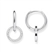 Thomas sabo hoops sterling silver circle with zirconia