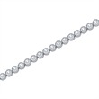 18ct white gold tennis bracelet with 57 diamonds