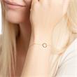 14K gold bracelet circle with diamond