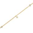 Ladies bracelet in 14ct gold with diamonds