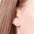 Round Diamond Earrings 18ct White Gold 0,88ct