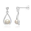 White gold earrings with 6 diamonds 0,054ct