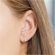 14ct White Gold Earrings 6 Diamonds 0,1ct