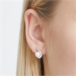 Stud earrings 14ct white gold 8 diamonds 0,05ct