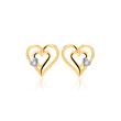 14ct gold earrings with diamonds