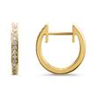 14ct Gold Hoops With Diamonds
